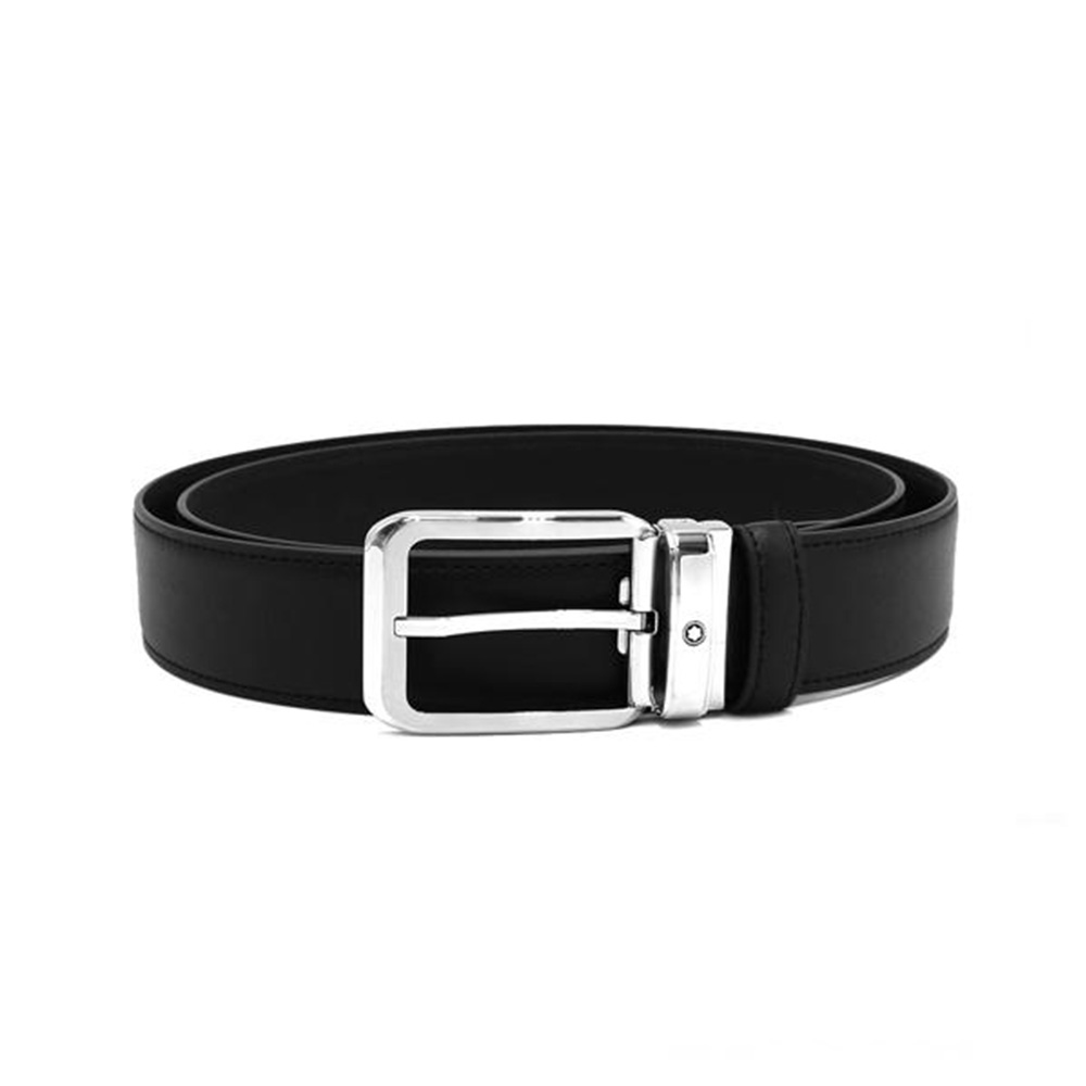 몽블랑 레더 벨트 35MM 블랙 MB129455