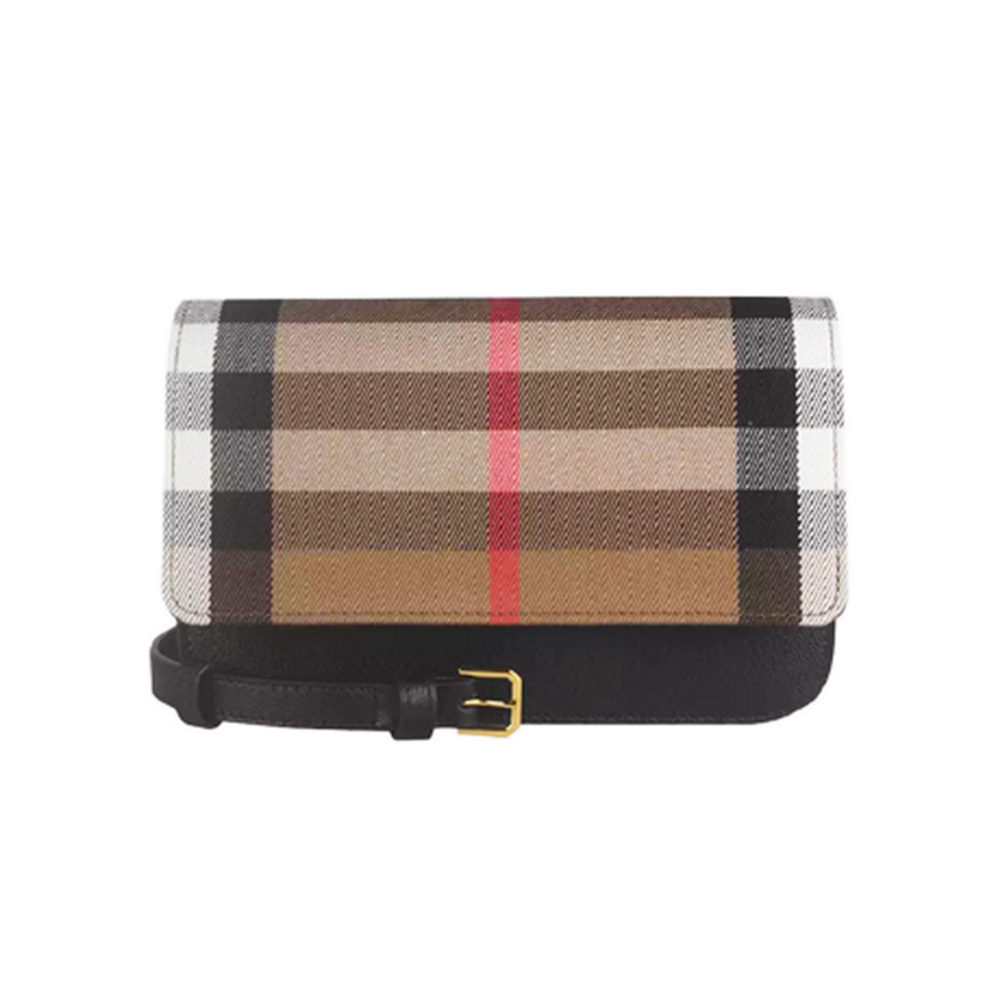 버버리 MADISON 메디슨 체크 플랩 크로스백 80840261