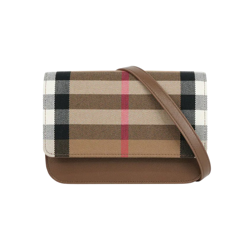 버버리 MADISON 메디슨 체크 플랩 크로스백 80844921