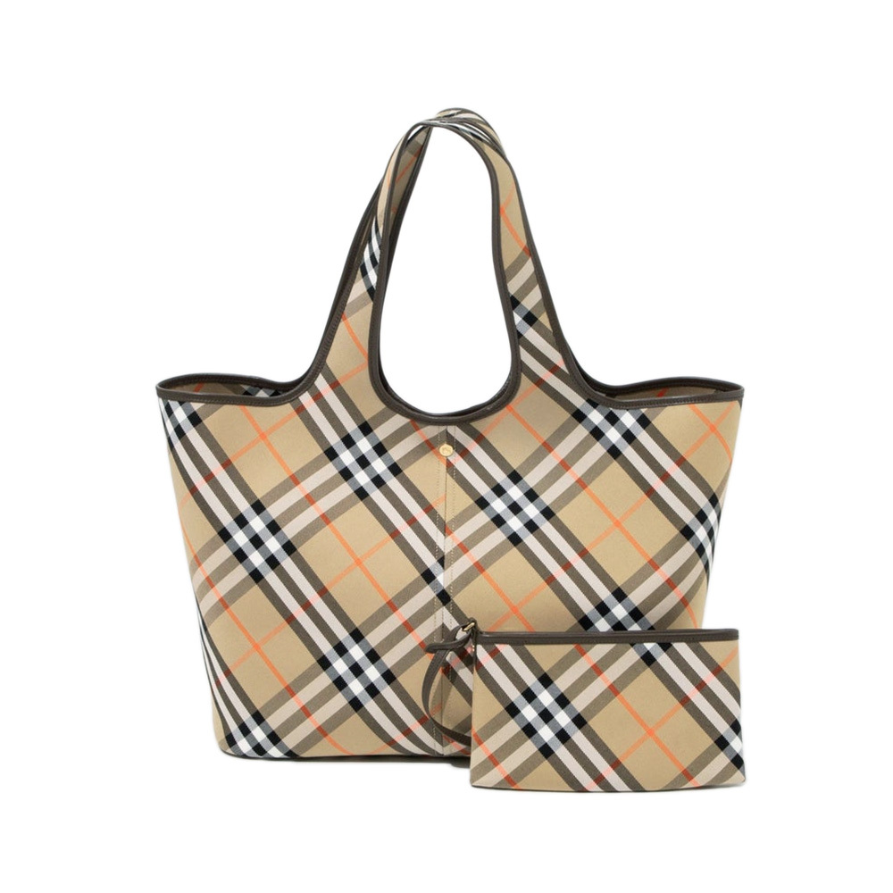 버버리 미디엄 체크 토트백 80939761