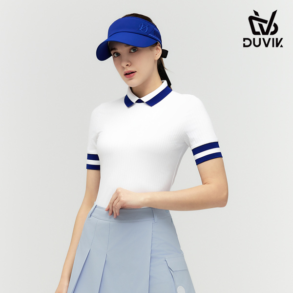 듀빅 여성 골조직 5부 소매 반팔티셔츠 DD2WTS110RB
