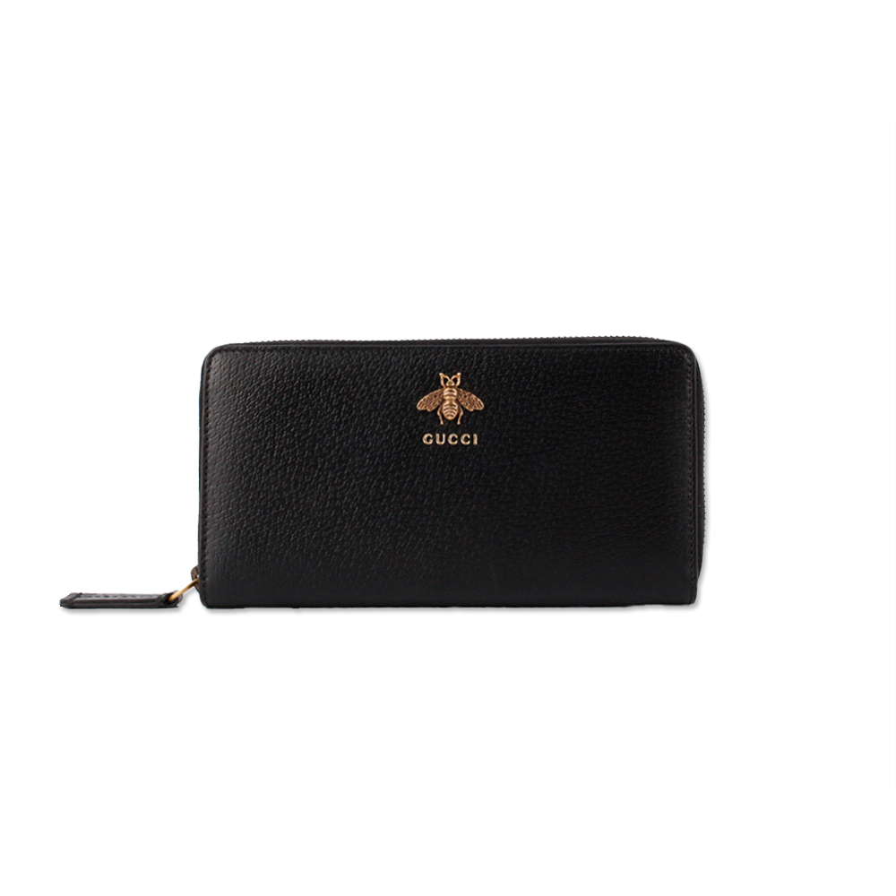 구찌 애니멀리에 지퍼 장지갑 블랙 523667 DJ20T 1000 [여주아울렛]