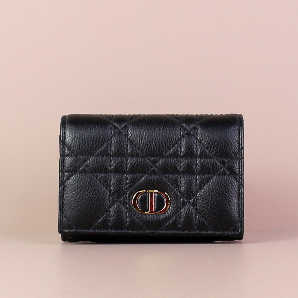디올 카로 까나쥬 서플 여성 카드지갑 블랙 S5132UWHC M900 [여주아울렛]