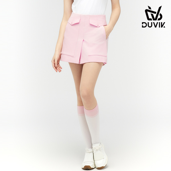 듀빅 여성 페이크 랩 스커트 4부 반바지 DF2WPH347LP