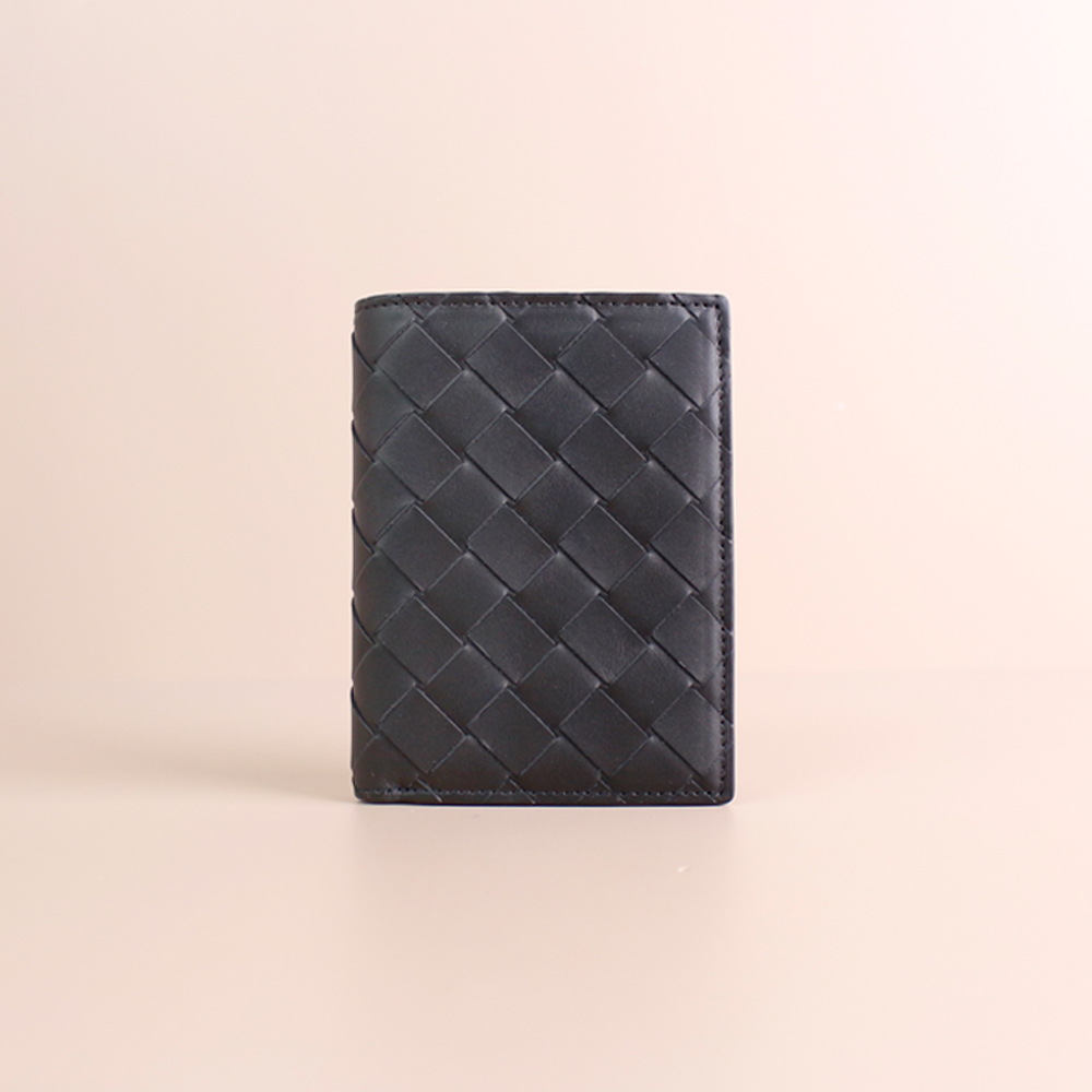 보테가베네타 인트레치아토 레더 반지갑 블랙 742143 VCPQ4 8803 [여주아울렛]