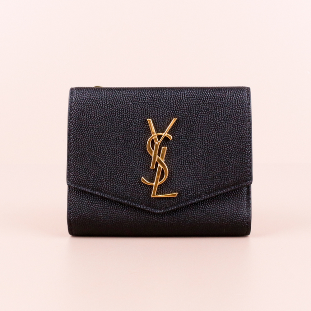 생로랑 업타운 여성 반지갑 블랙 금장 582296 1GF0J 1000 [여주아울렛]