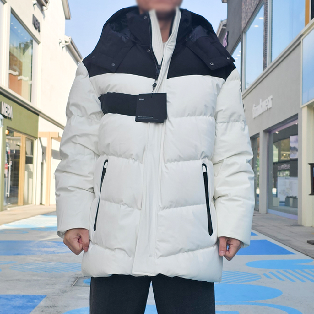 무스너클 슈가힐 남성 패딩 화이트 M32MJ216 891 [여주아울렛]