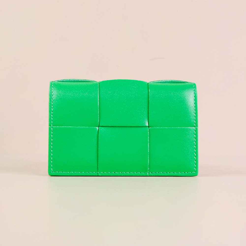 보테가베네타 플랩 카드지갑 패러킷 그린 649602 VBWD2 3724 [여주아울렛]