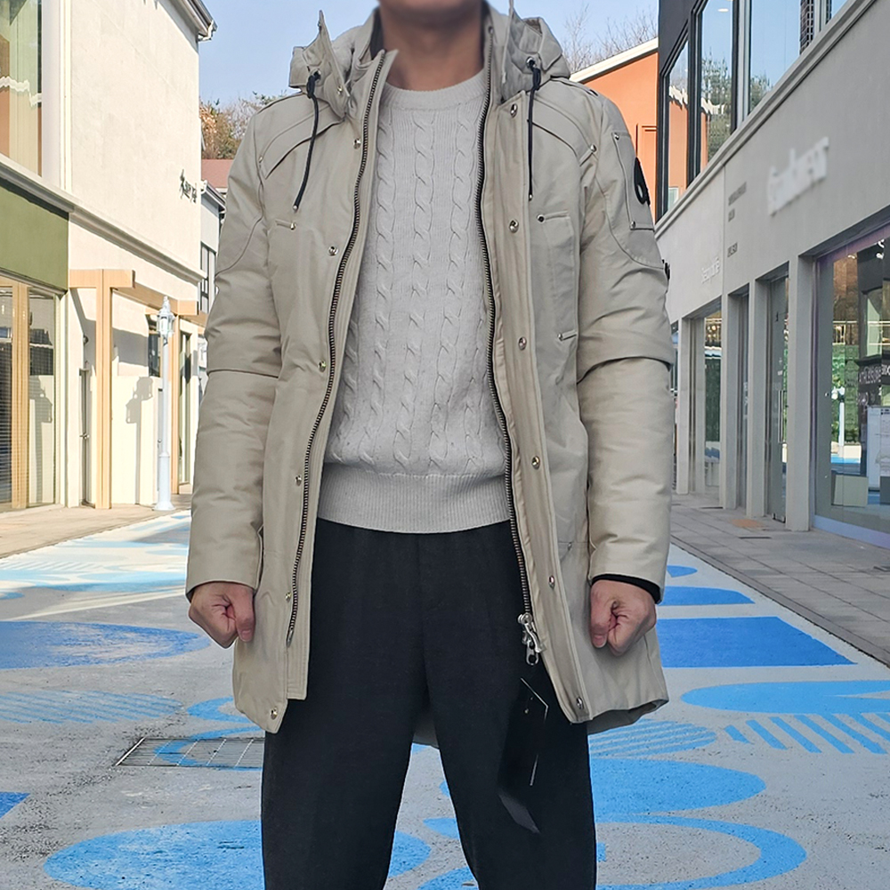 무스너클 남성 스틸링 후드 파카 아이보리 M31MP261N 553 [여주아울렛]