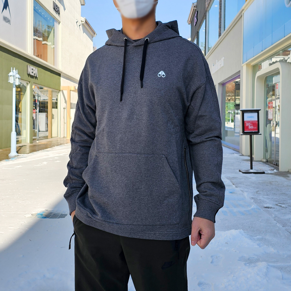 무스너클 토다슨 남성 후드 긴팔 셔츠 차콜 M31MS608 224 [여주아울렛]