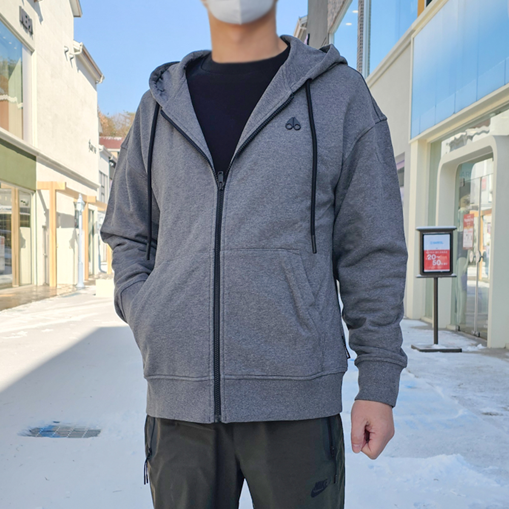 무스너클 그리슨 남성 후드집업 그레이 M32MS652 209 [여주아울렛]