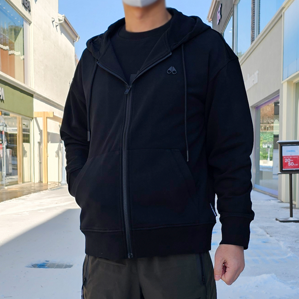 무스너클 그리슨 남성 후드집업 블랙 M32MS652 292 [여주아울렛]