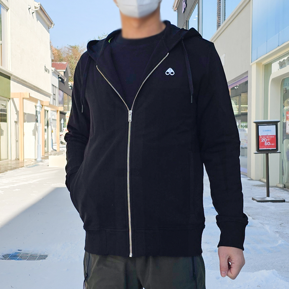 무스너클 호나데이 남성 후드 집업 블랙 M31MS604 292 [여주아울렛]