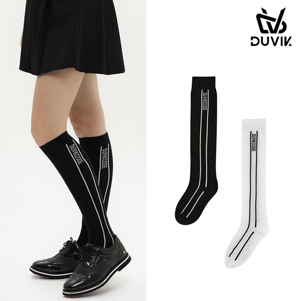 듀빅 여성 로고 레터링 포인트 니삭스 DD3WAO851