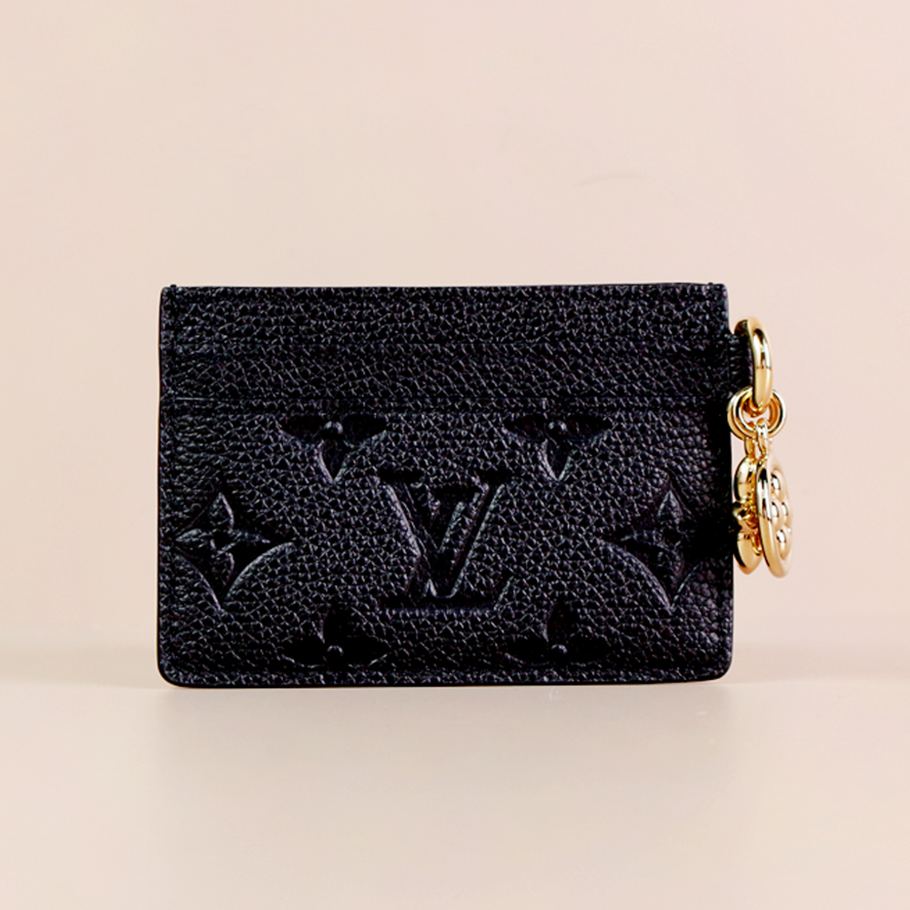 루이비통 LV 참 모노그램 앙프렝뜨 여성 카드홀더 블랙 M82132 [여주아울렛]