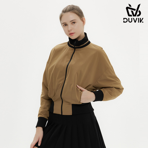 듀빅 여성 가오리핏 배색 블루종 점퍼 DD3WWJ552CM