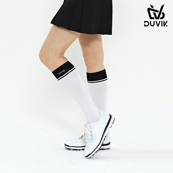 듀빅 여성 드라이쿨 배색포인트 니삭스 DD1WAO772WH