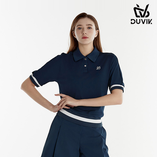 듀빅 여성 가오리핏 브루종 반팔티셔츠 DD2WTS105DB