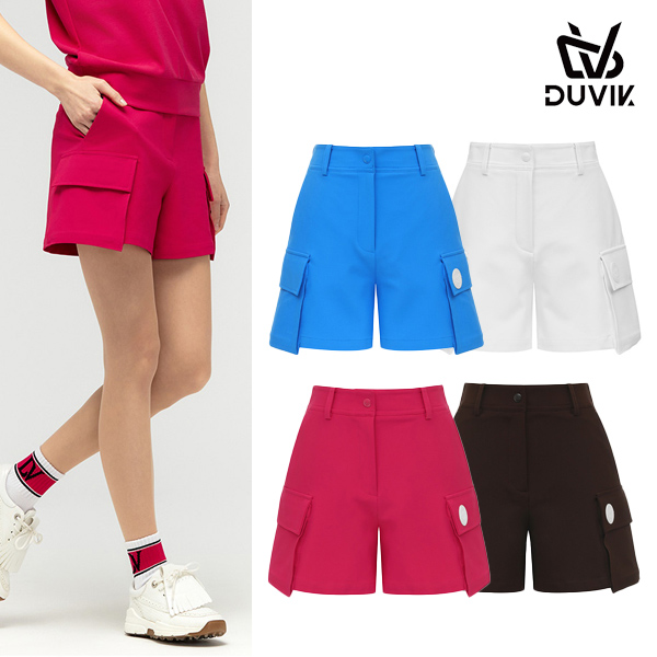 듀빅 여성 아웃포켓 포인트 4부 반바지 DF2WPH348