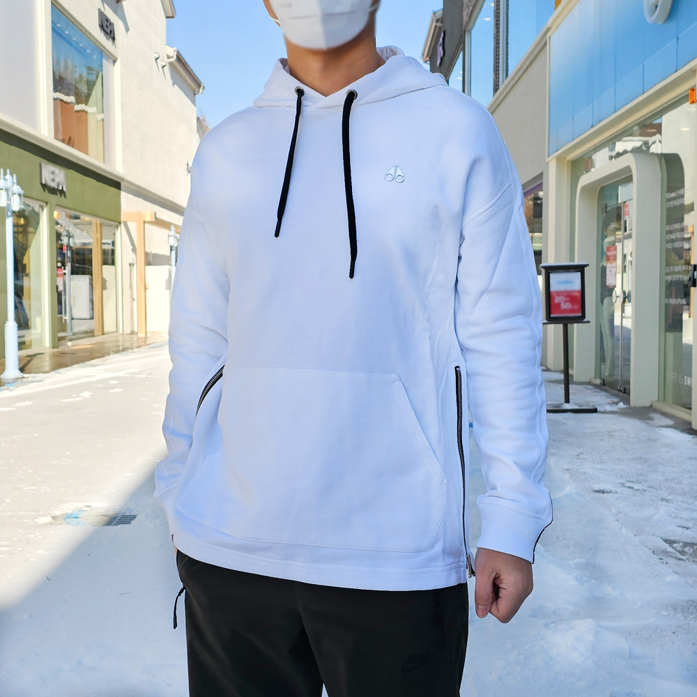 무스너클 토다슨 남성 후드 긴팔 셔츠 화이트 M31MS608 160 [여주아울렛]