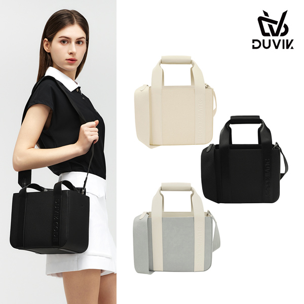 듀빅 여성 엠블럼 로고 오픈 투웨이 토트백 DF1WAB911