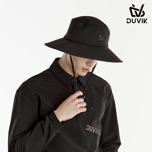 듀빅 남성 와이드 펀칭 버킷햇 벙거지모자 DE1MAP803BK
