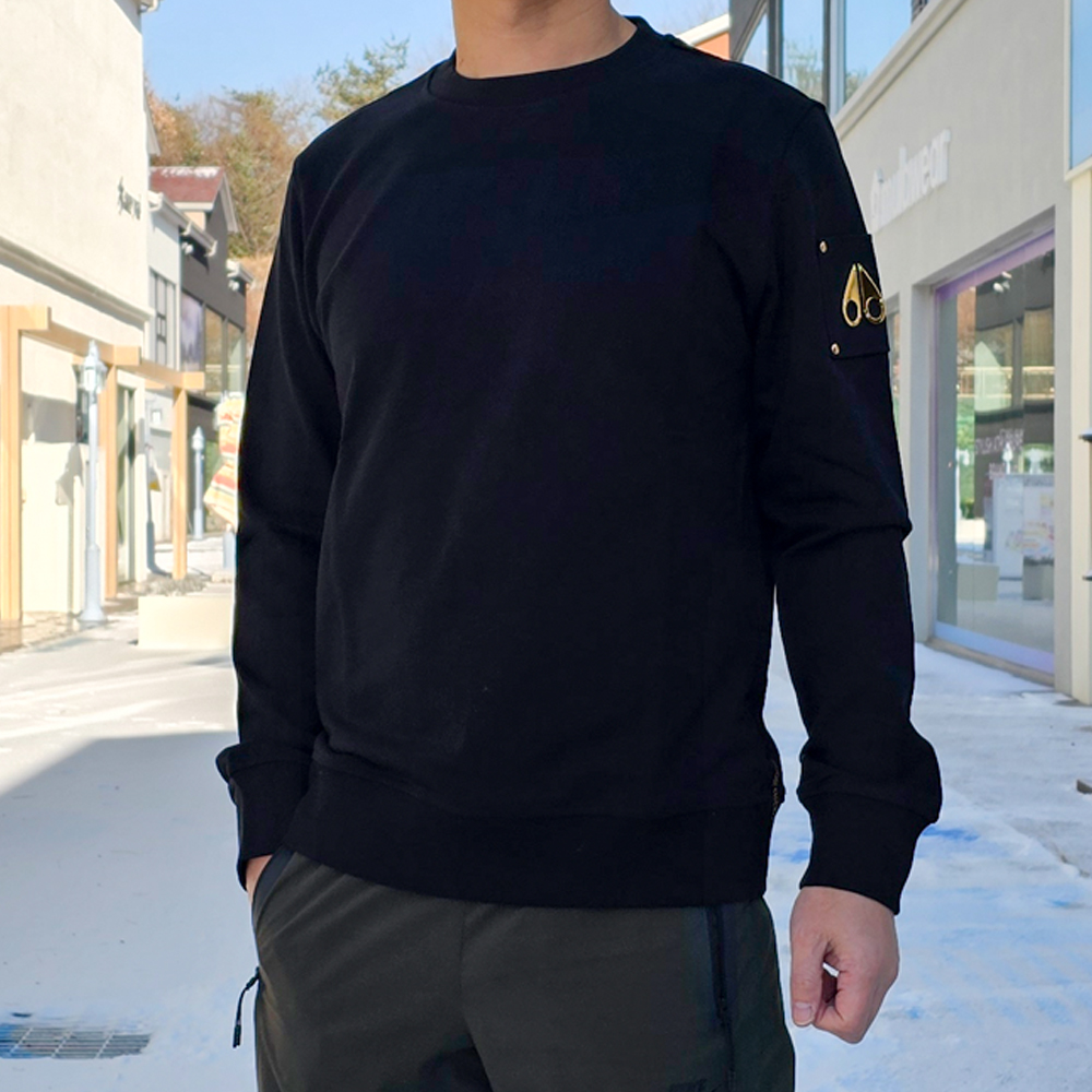 무스너클 엔모어 골드와펜 남성 맨투맨 블랙 M31MS627G 292 [여주아울렛]