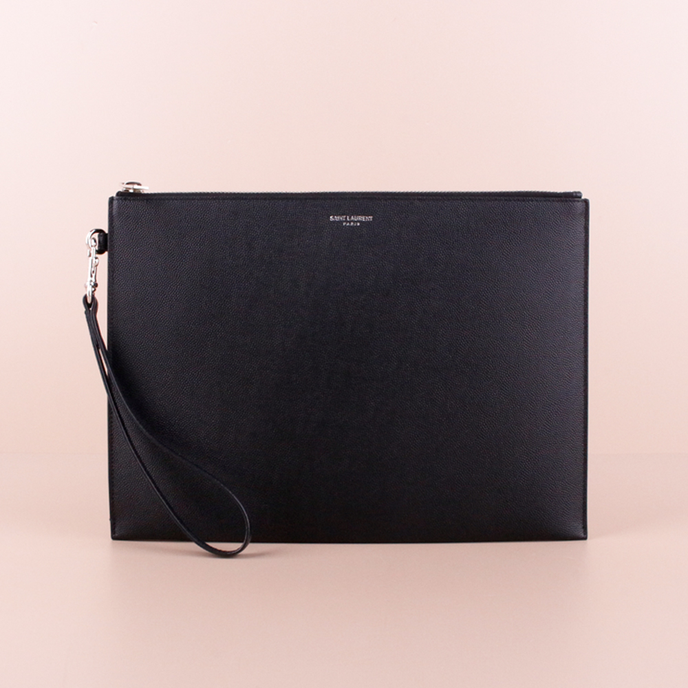 생로랑 레더 남성 스트랩 태블릿 클러치 블랙 683865 BTY0N 1000 [여주아울렛]