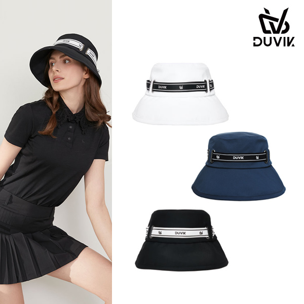 듀빅 여성 레터링 테이프 벙거지 모자 DC2WAP002