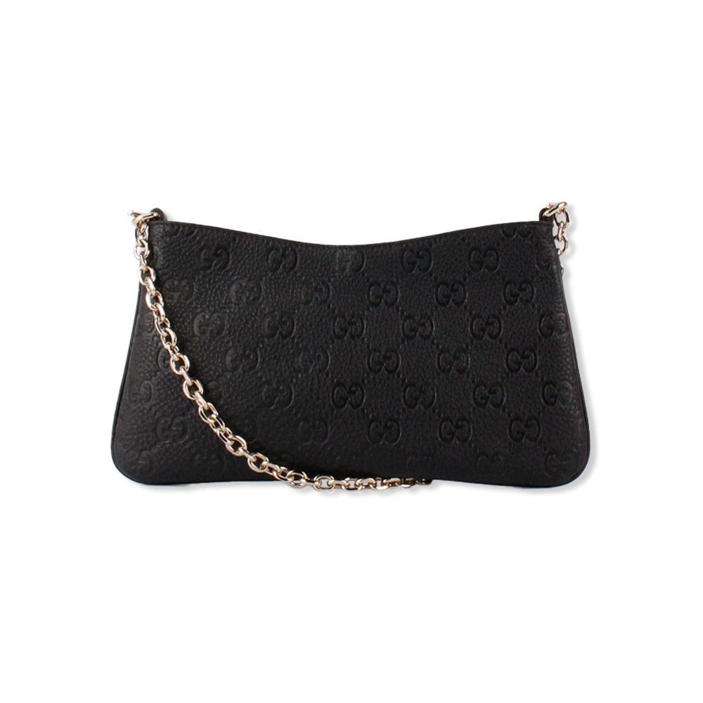 구찌 GG 엠블럼 체인 여성 숄더백 블랙 815277 AAEEM 1000 [여주아울렛]
