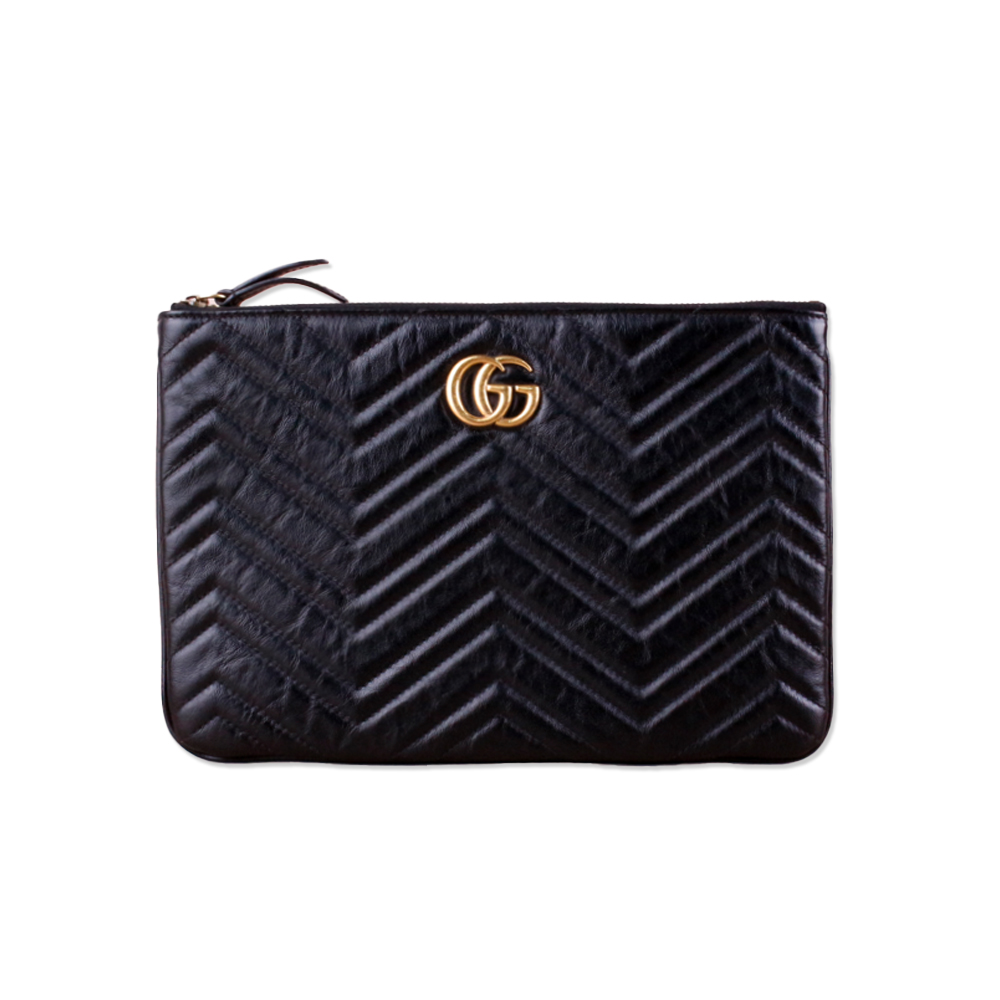 구찌 GG 마몽 마틀라세 여성 클러치백 블랙 525541 0OLET 1000 [여주아울렛]