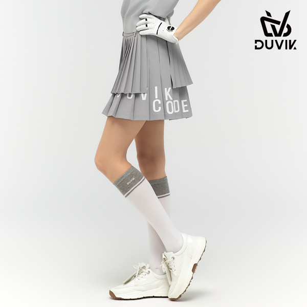 듀빅 여성 드라이 쿨 배색포인트 니삭스 DD1WAO772GY
