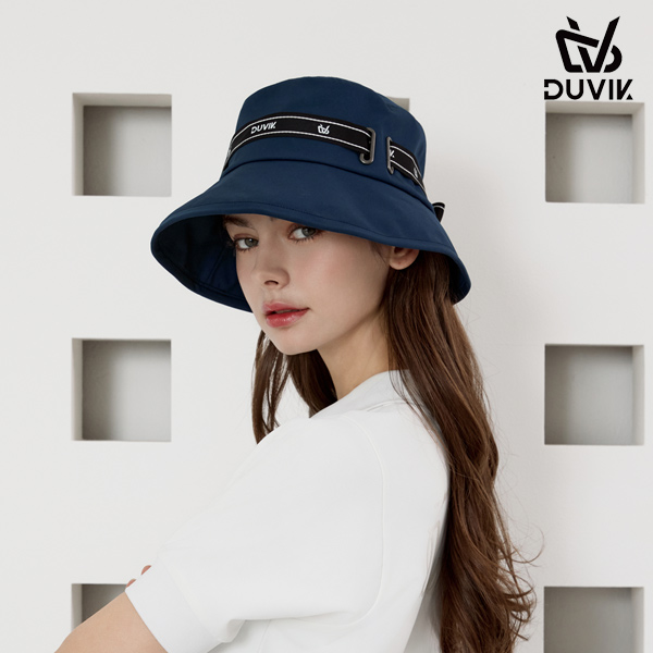 듀빅 여성 레터링 테이프 벙거지 모자 DC2WAP002DB